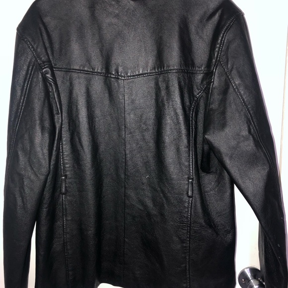 Black leather jacket - Picture 3 of 3